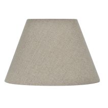 Abat-jour forme conique 19 ppo toile de jute